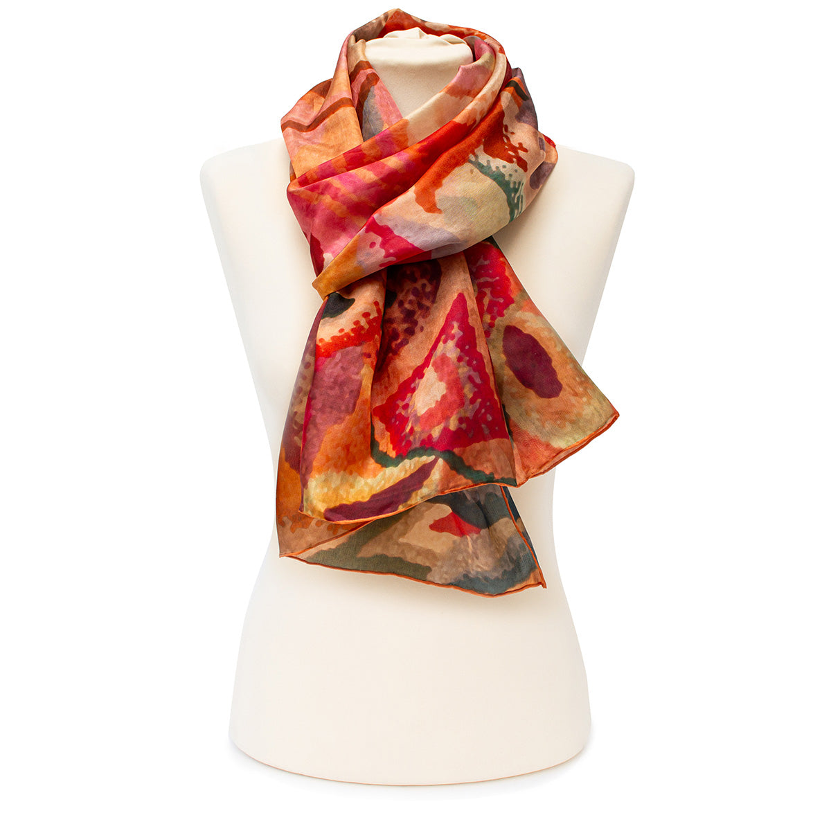 Guiguichon Silk Habotai Scarf - Style 2