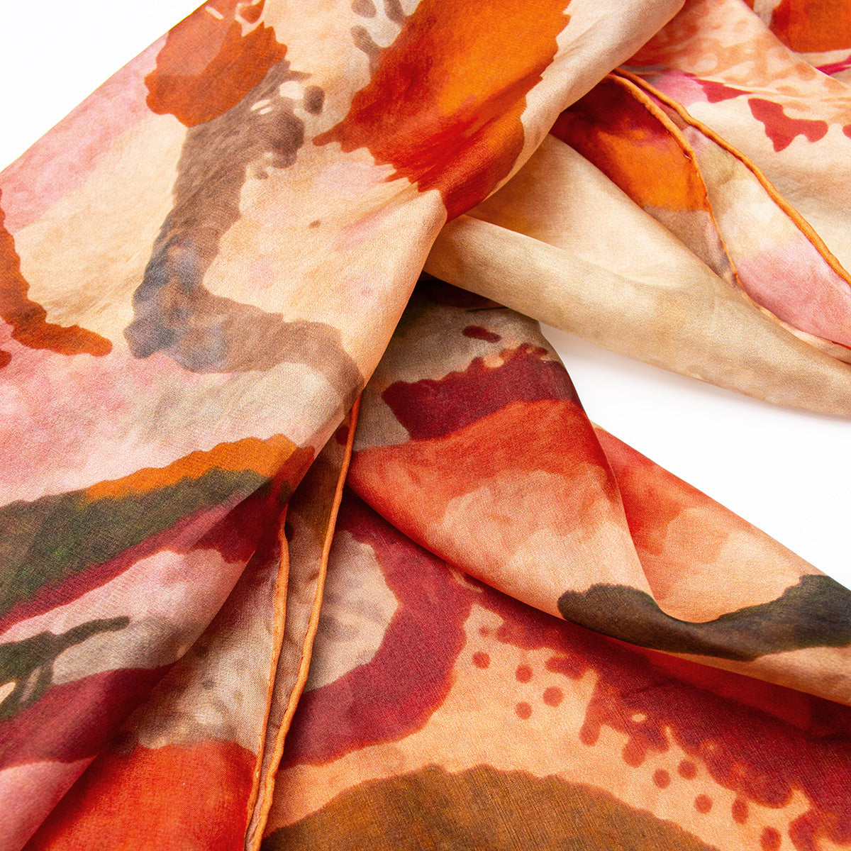 Guiguichon Silk Habotai Scarf - Detail