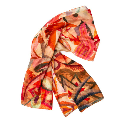 Guiguichon Silk Habotai Scarf - Detail 2
