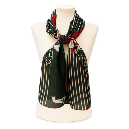 Mackintosh Lady with Rose Habotai Silk Scarf