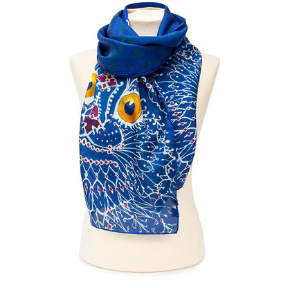 Louis Wain Cat Silk Habotai Scarf - Style 2