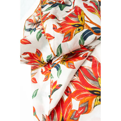 Taj Mahal Silk Habotai Scarf - Detail 2