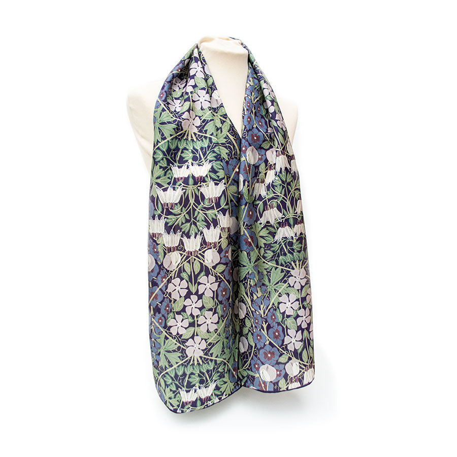 Columbine Silk Habotai Scarf - Style 2