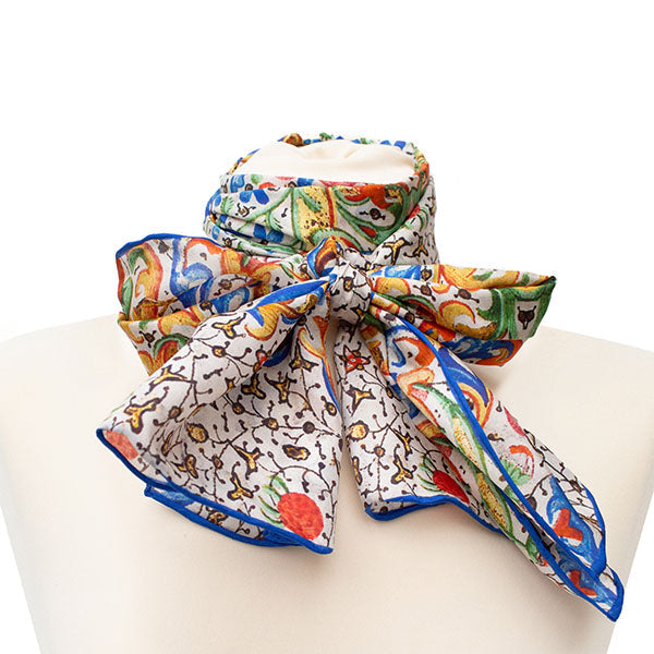 Medieval Love Smitten Habotai Silk Scarf - Style 2