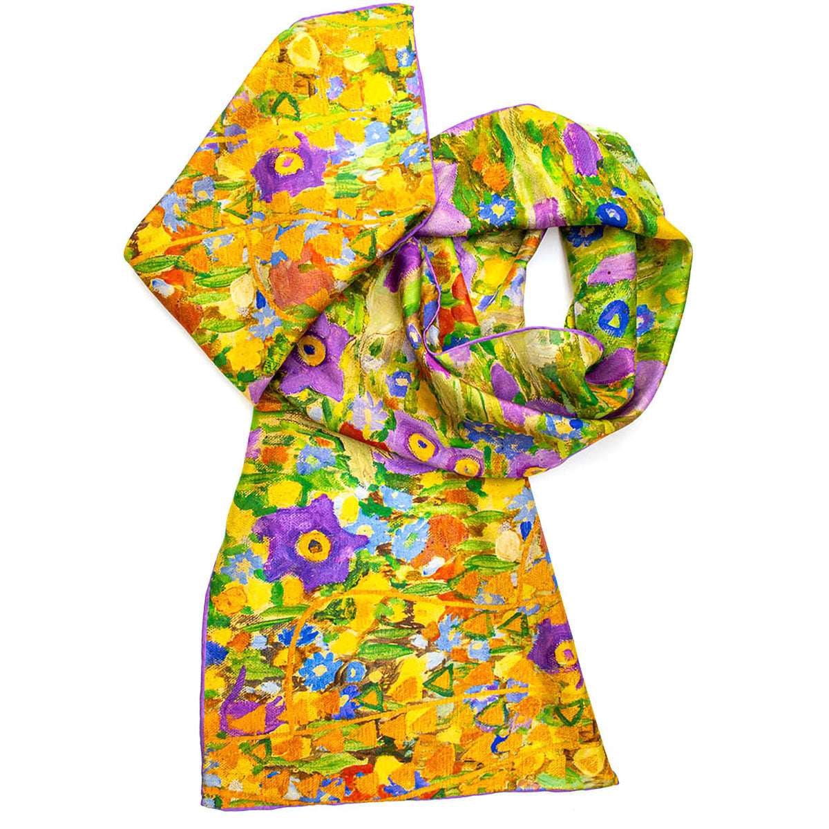 Klimt The Kiss Silk Habotai Scarf - Detail 1