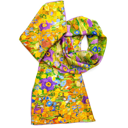 Klimt The Kiss Silk Habotai Scarf - Detail 1