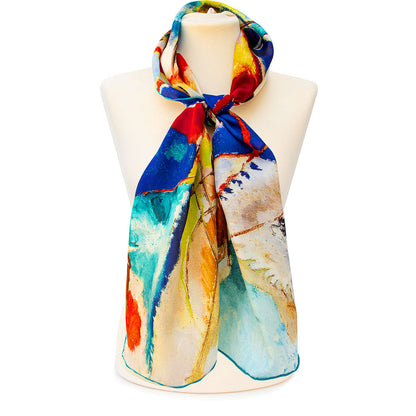 Kandinsky Improvisation No.30 Silk Habotai Scarf - Style 1