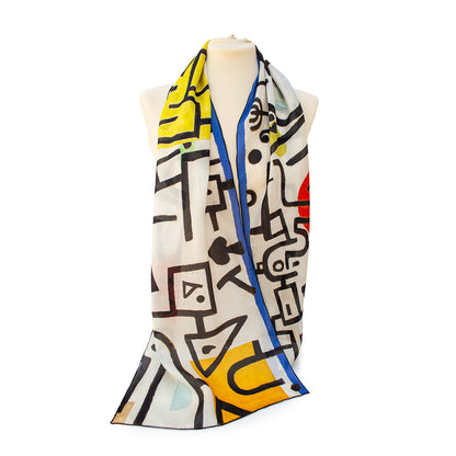 Klee Rich Port Silk Habotai Scarf - Style 3