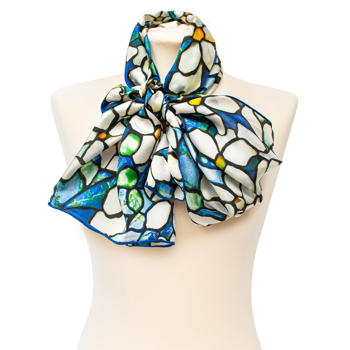 Tiffany Clematis Silk Habotai Scarf - Style 3