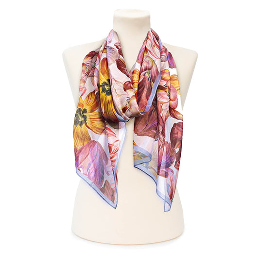 Dutch Tulips Chiffon Scarf