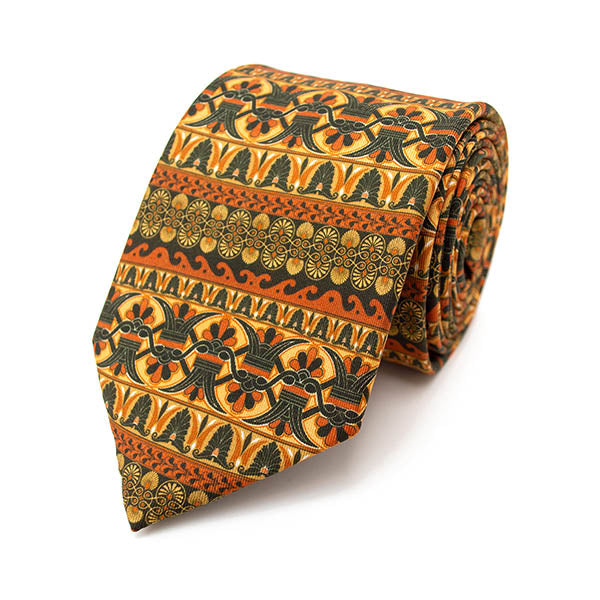 Greek Ornament Silk Tie