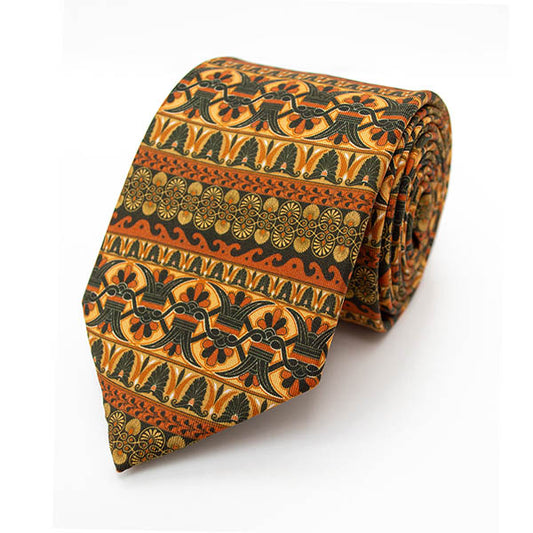 Greek Ornament Silk Tie