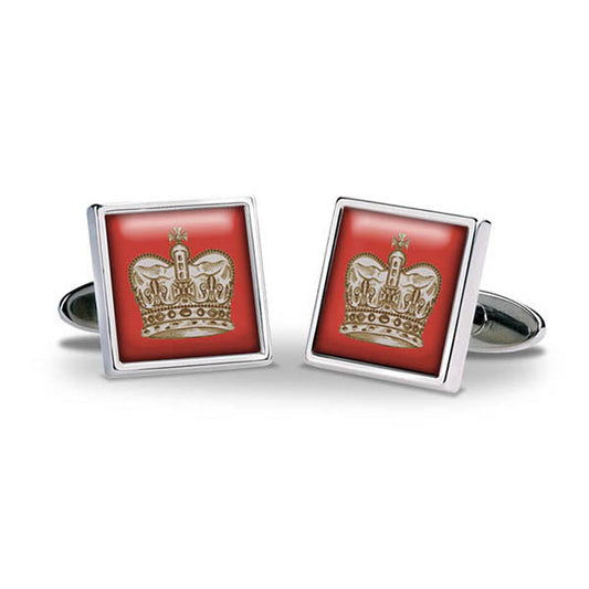 Crown Red Cuff Links