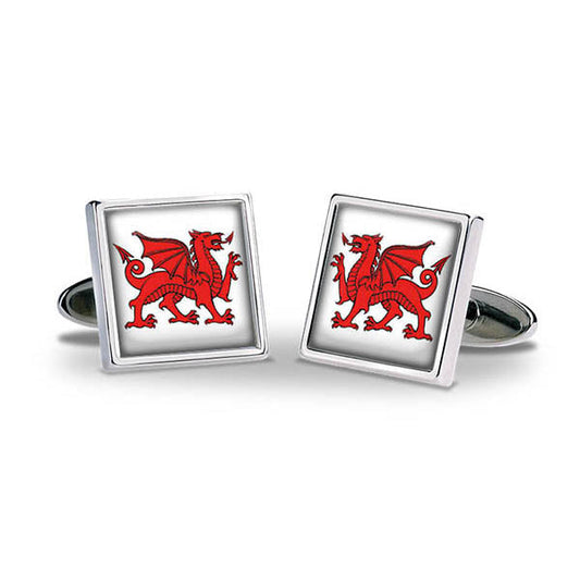 Welsh Dragon Cuff Links