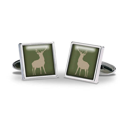 Stag Green Cuff Links