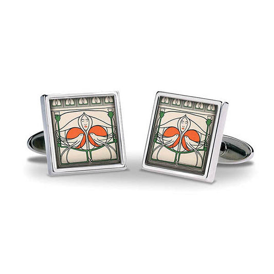Mackintosh Lady with Doves Cuff Links