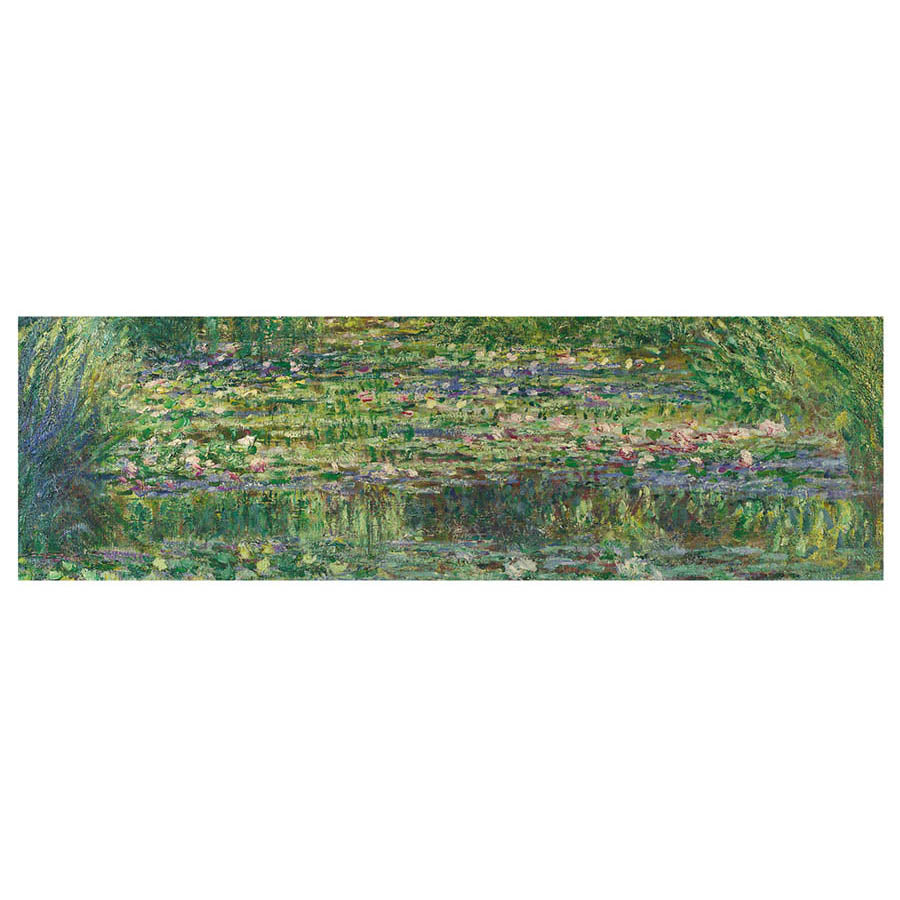 Monet Pond Chiffon Scarf Flat