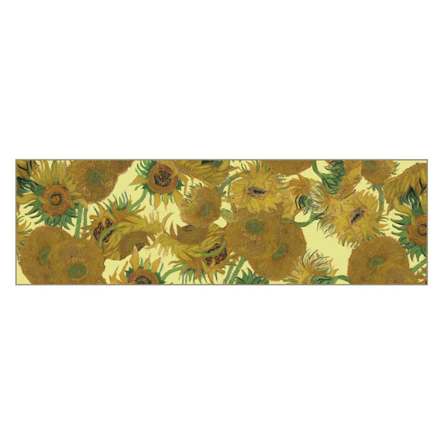 Van Gogh Sunflowers Chiffon Scarf - Flat Artwork