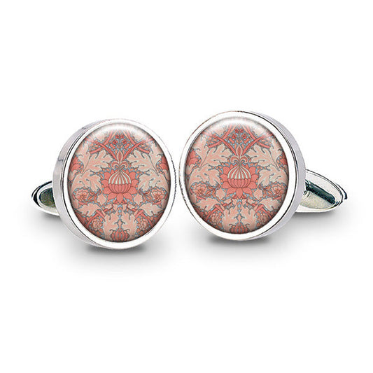 Morris St. James Coral Cuff Links