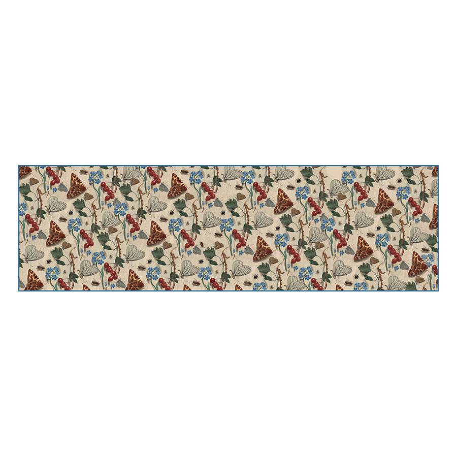 Van Kessel Forget Me Nots Habotai Scarf Flat Artwork
