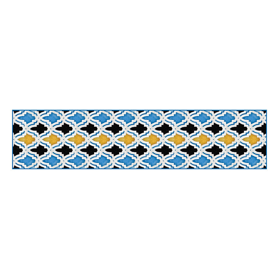 Moroccan Tiles Silk Habotai Scarf Flat Artwork